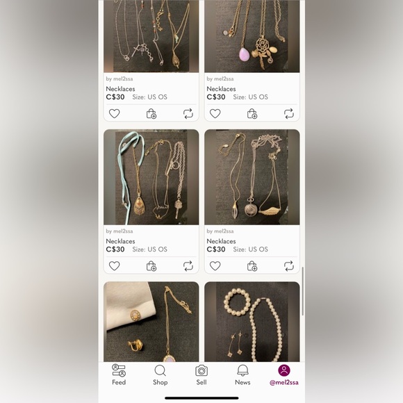 A bag of jewelry - Picture 3 of 5